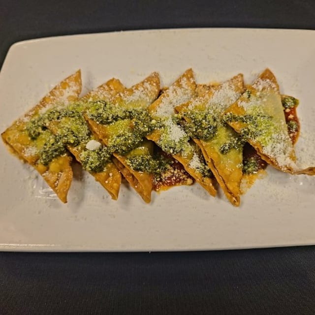 Spinach & Artichoke Wontons.