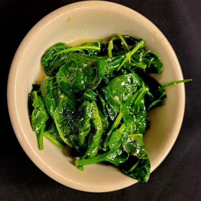 Sauteed Spinach.