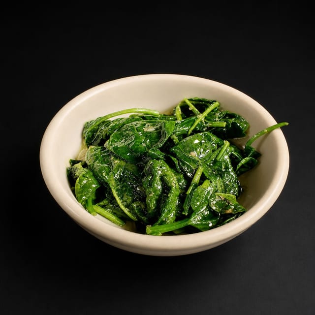 Sauteed Spinach.