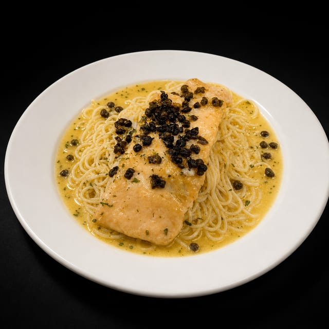 Salmon Piccata.