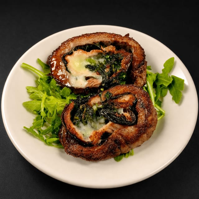 Italian Stuffed Steak Pinwheel.