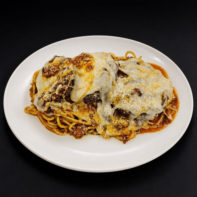 Eggplant Parmigiano.