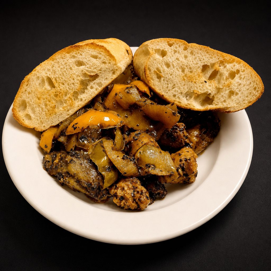 Rustic Italian Sausage And Peppers.